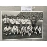 1989 + 1982 England Signed Football Photos: Collec