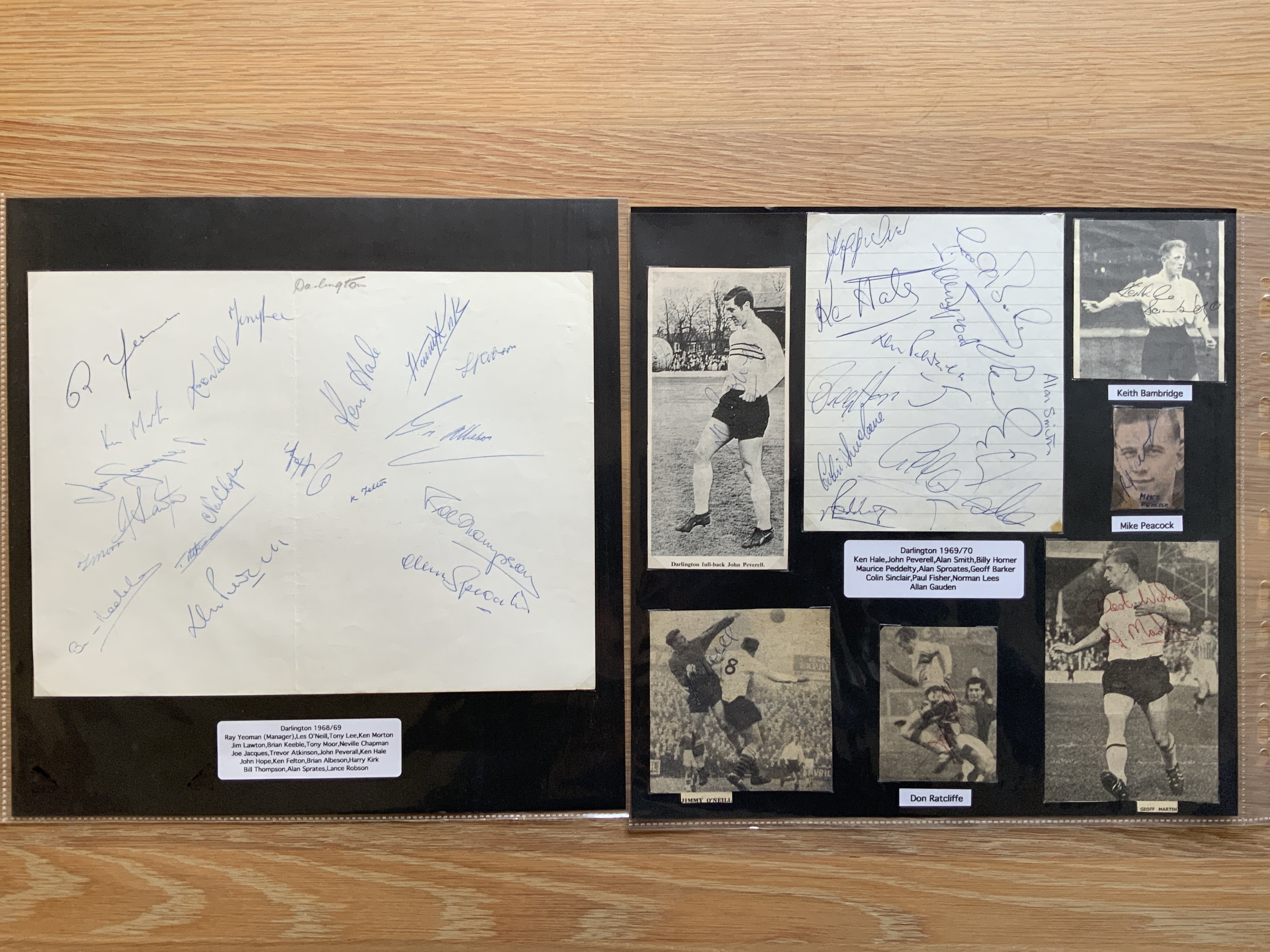 Darlington 1940s 1950s 1960s Football Autograph Co - Image 3 of 4