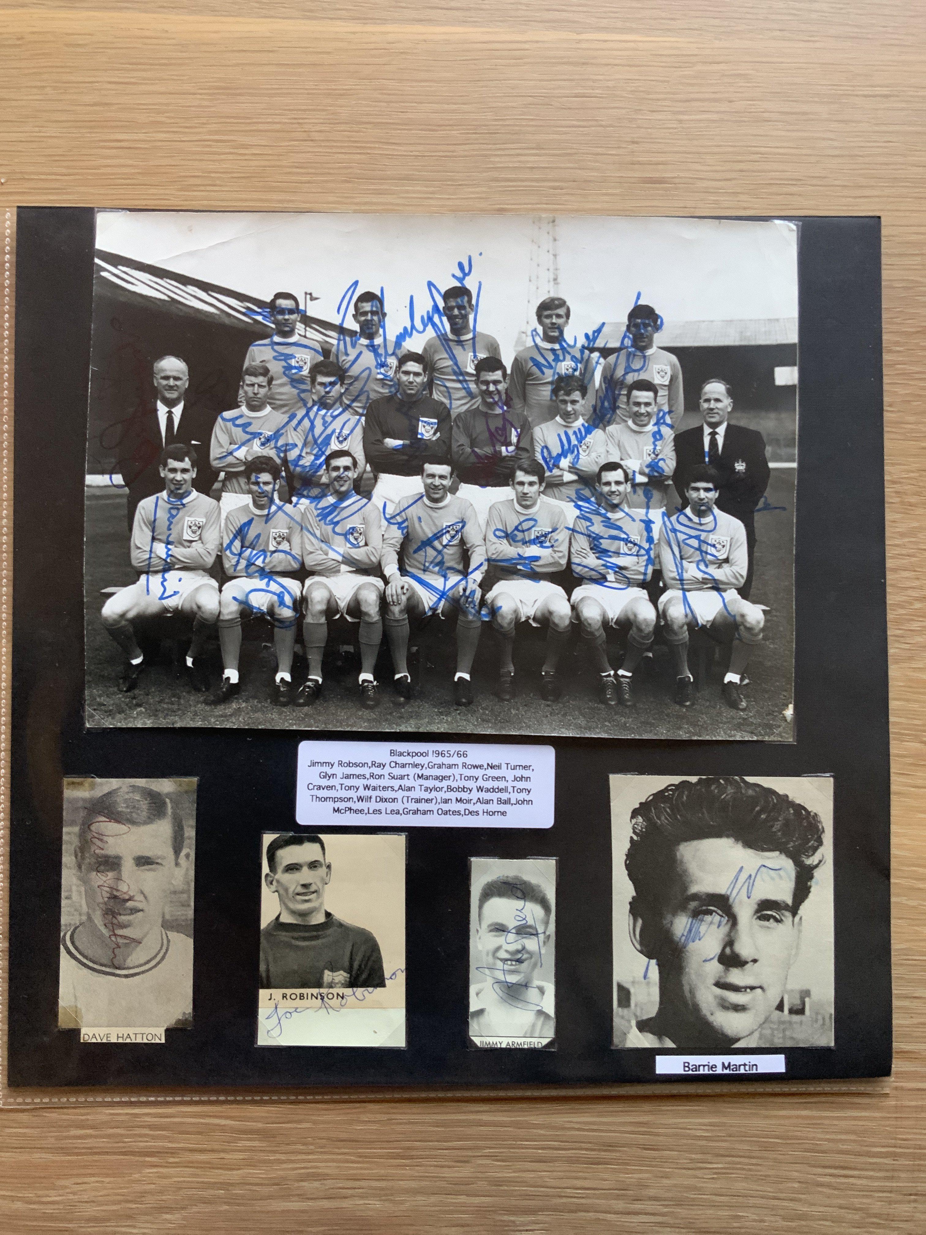 Blackpool 1940s 1950s 1960s Football Autograph Col - Image 5 of 8
