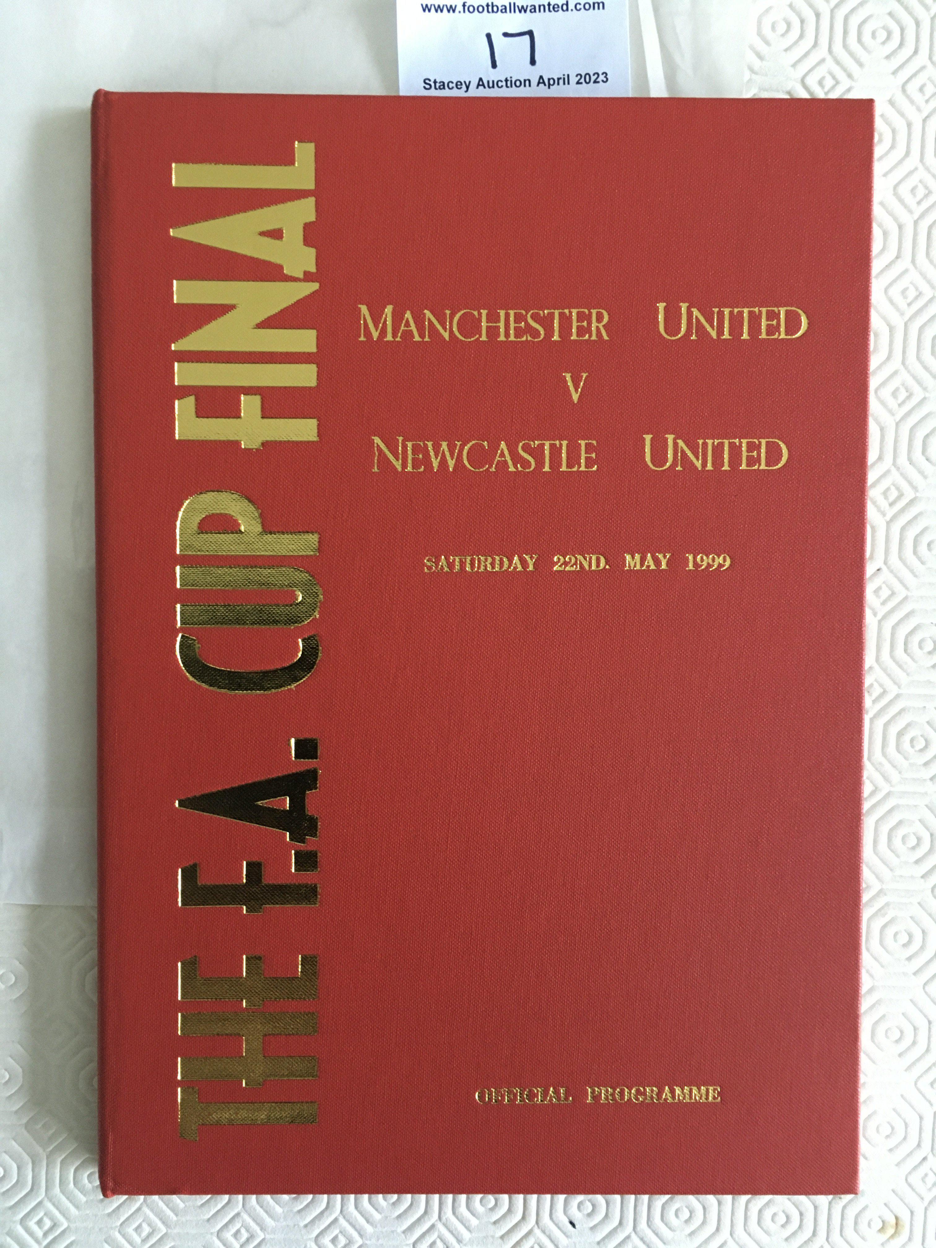 1999 FA Cup Final Manchester United Hardback Signe