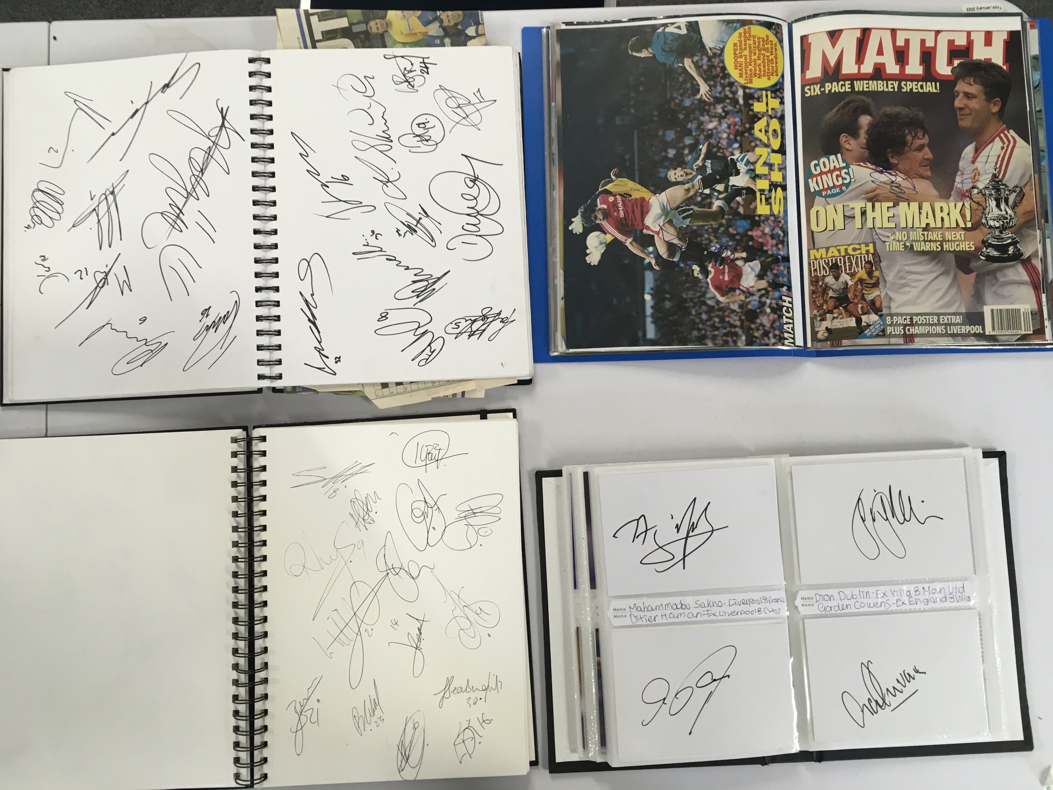 Large Modern Autograph Books: Some nice A4 white p - Image 2 of 2