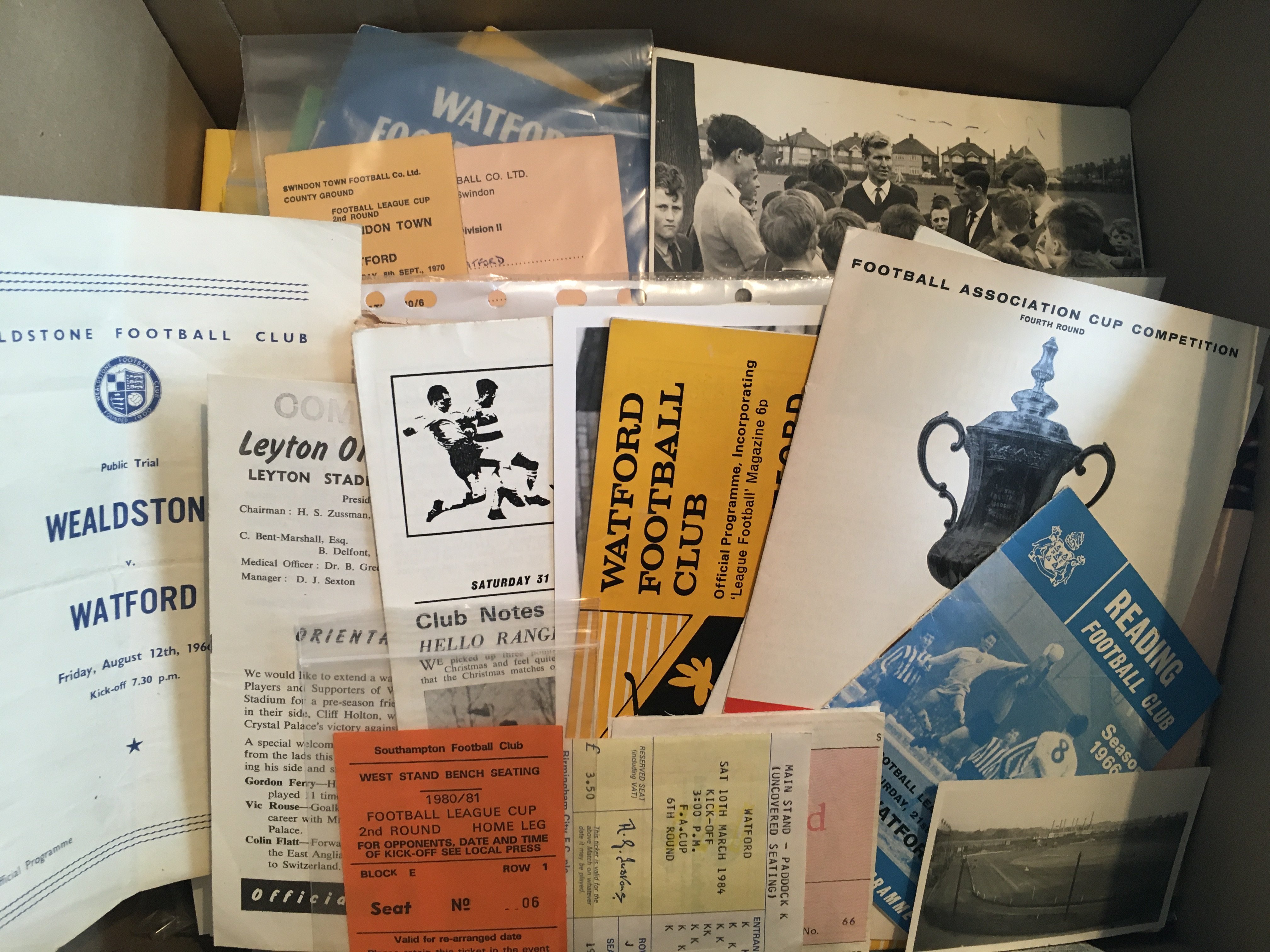 Watford Football Memorabilia Box: Includes late 50 - Image 3 of 4