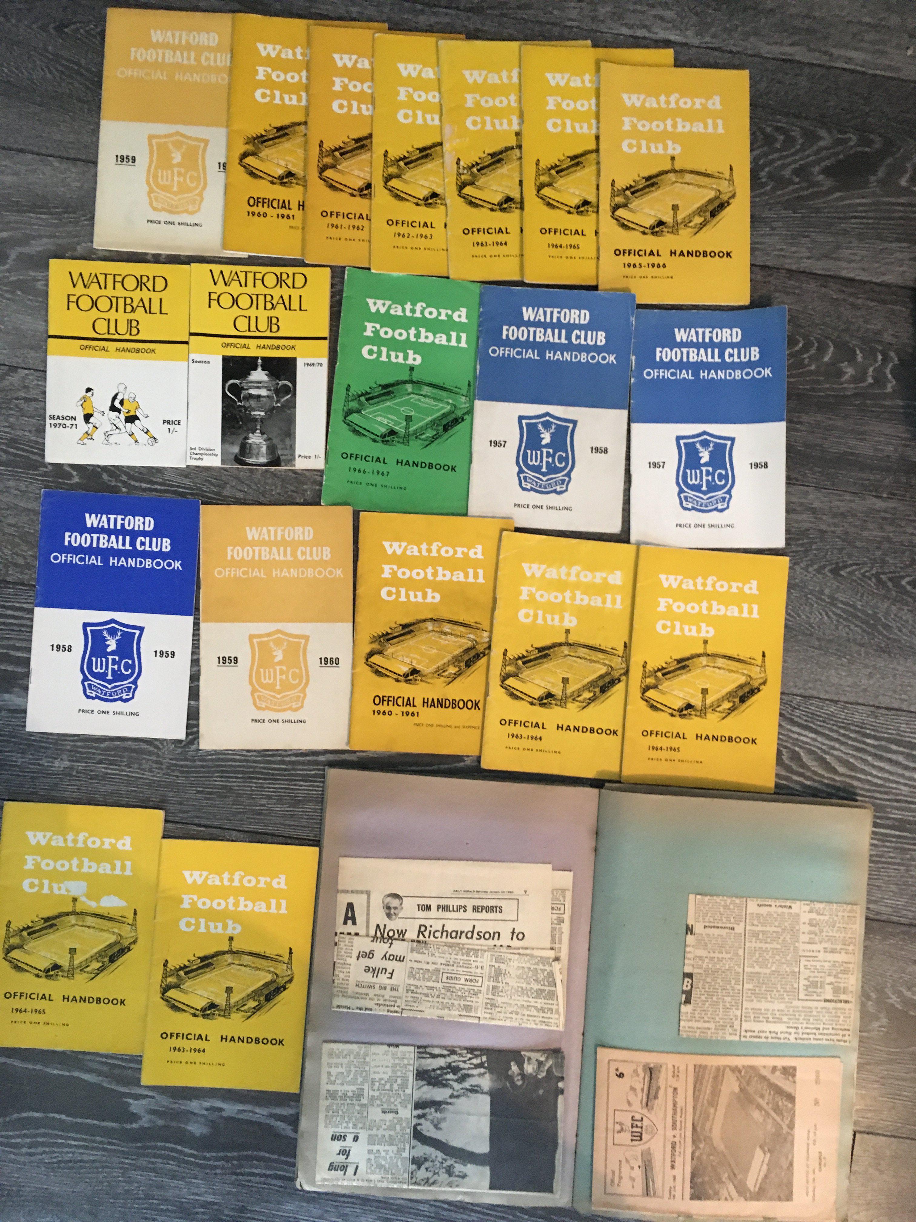 Watford Football Memorabilia Box: Includes late 50