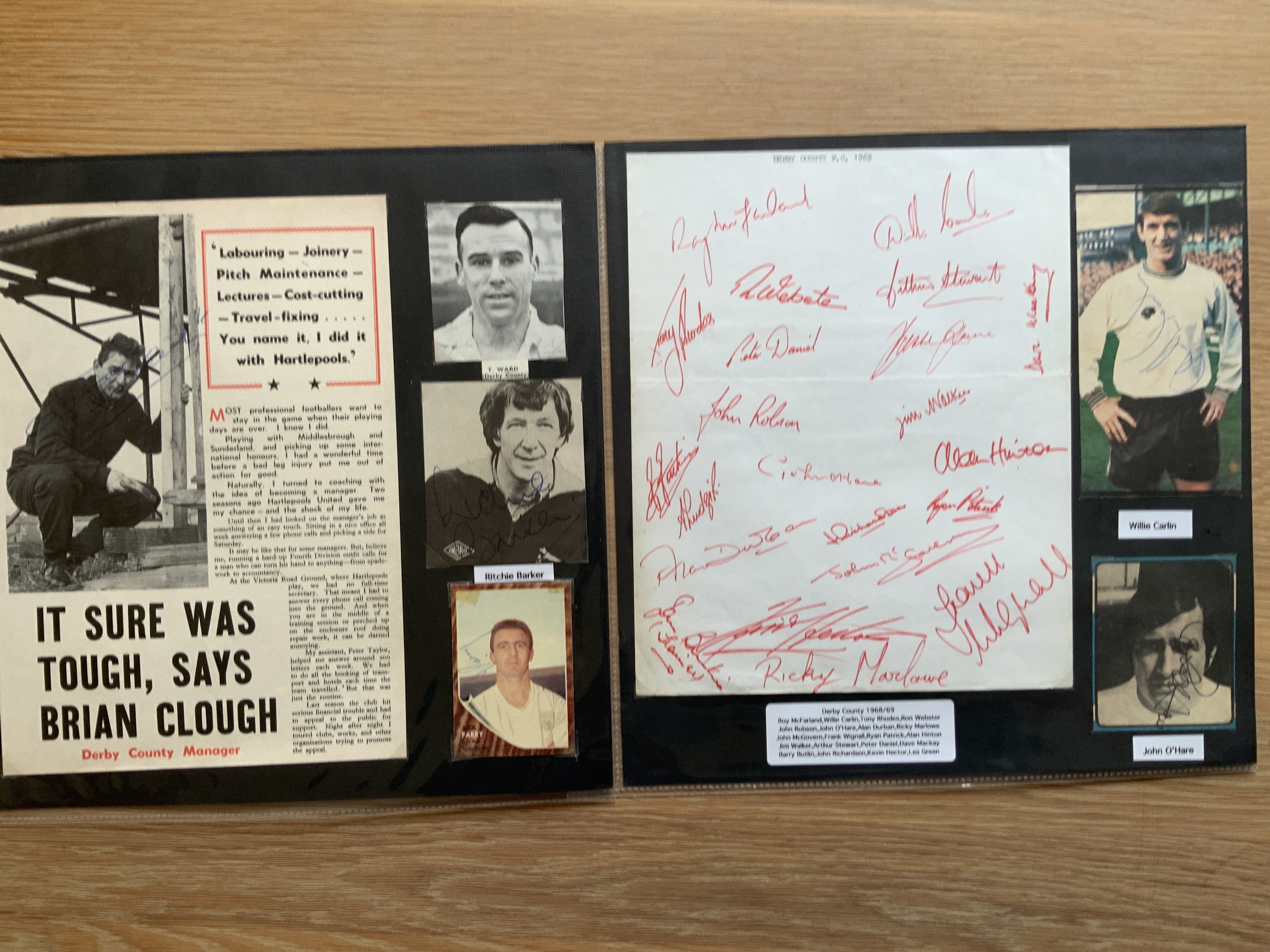 Derby County 1940s 1950s 1960s Football Autograph - Image 5 of 6
