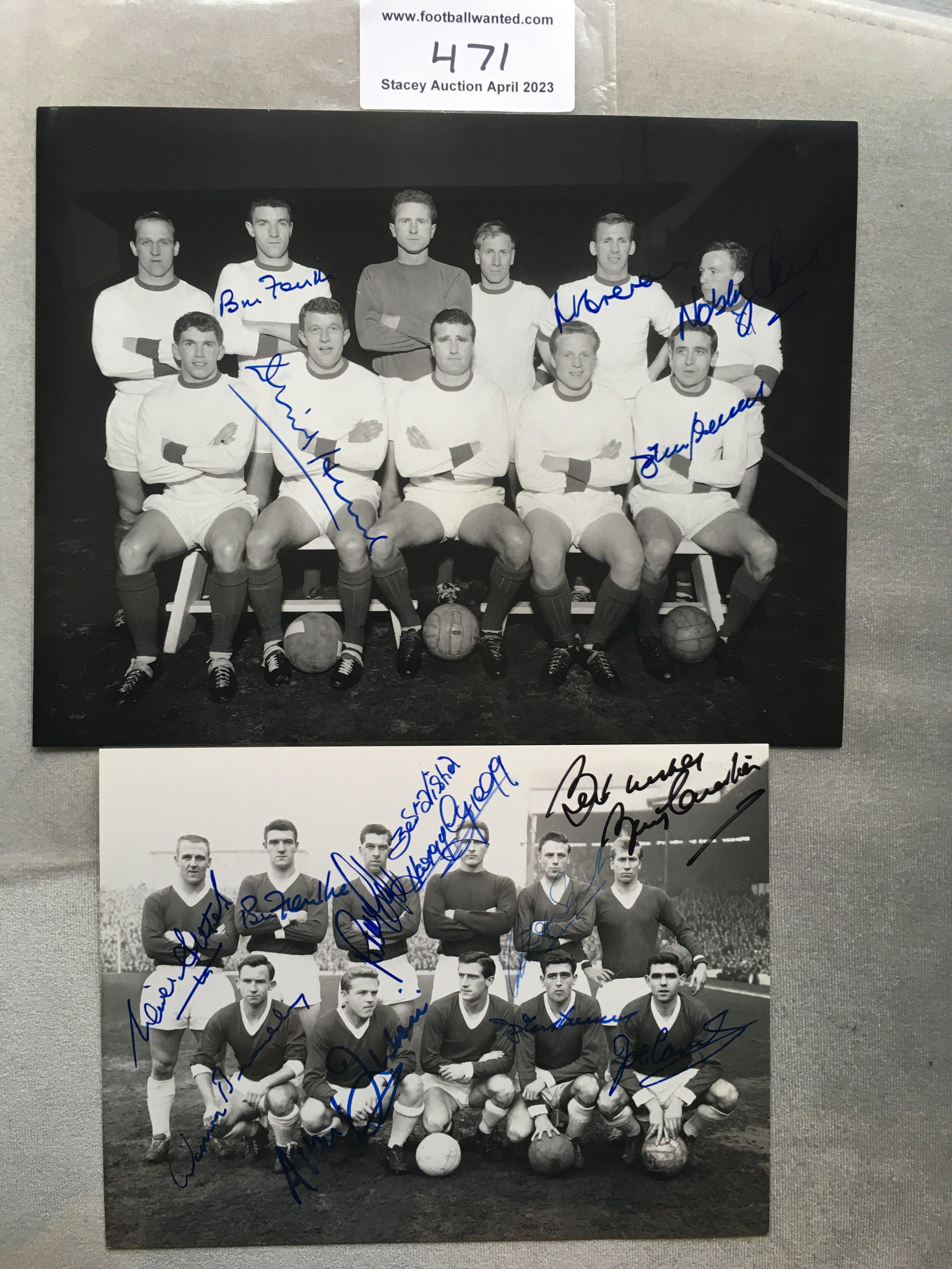 Manchester Signed 1960s Football Team Photos: Genu