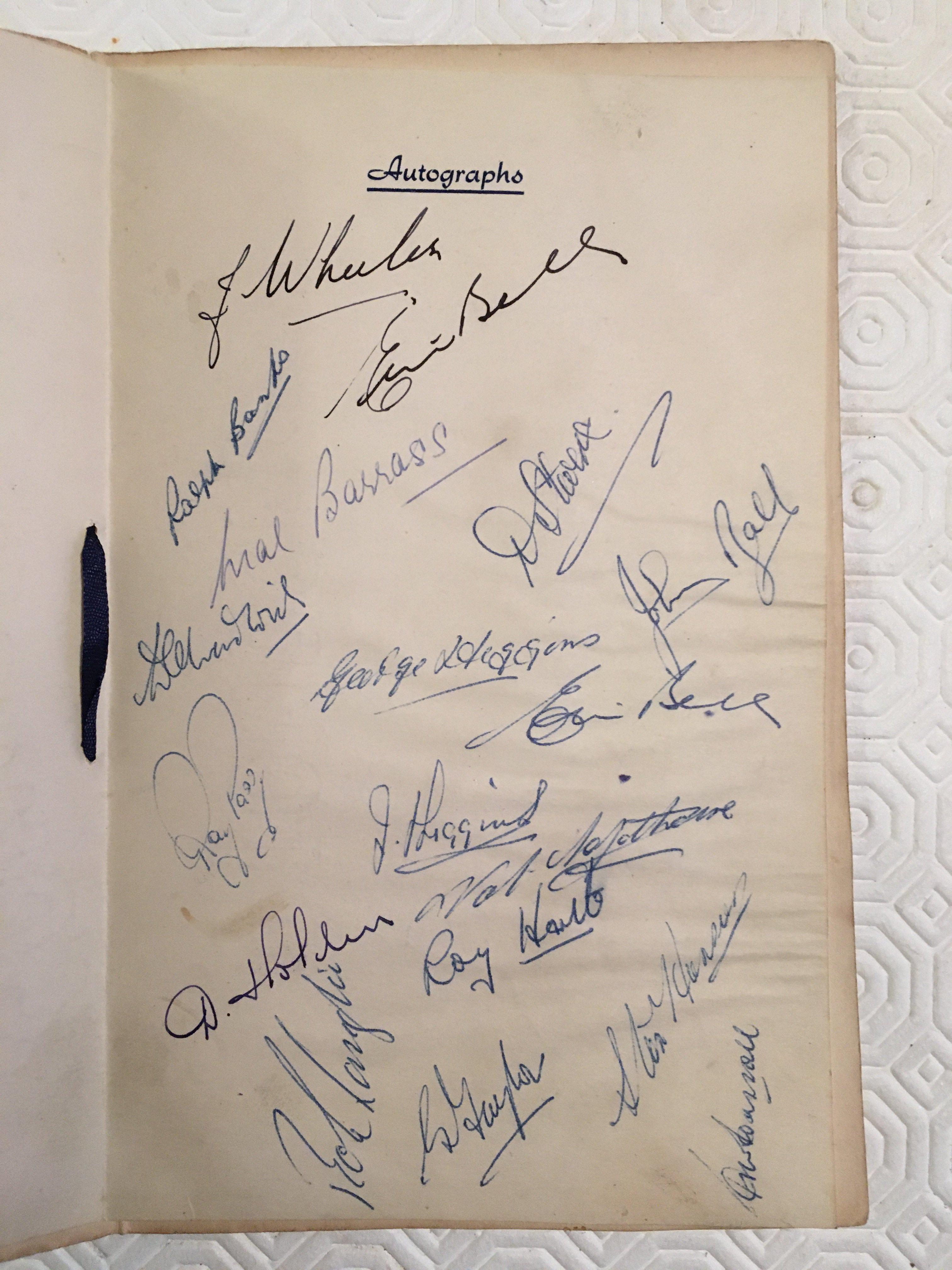 1953 FA Cup Final Signed Football Menu: Famous Bla - Image 2 of 3