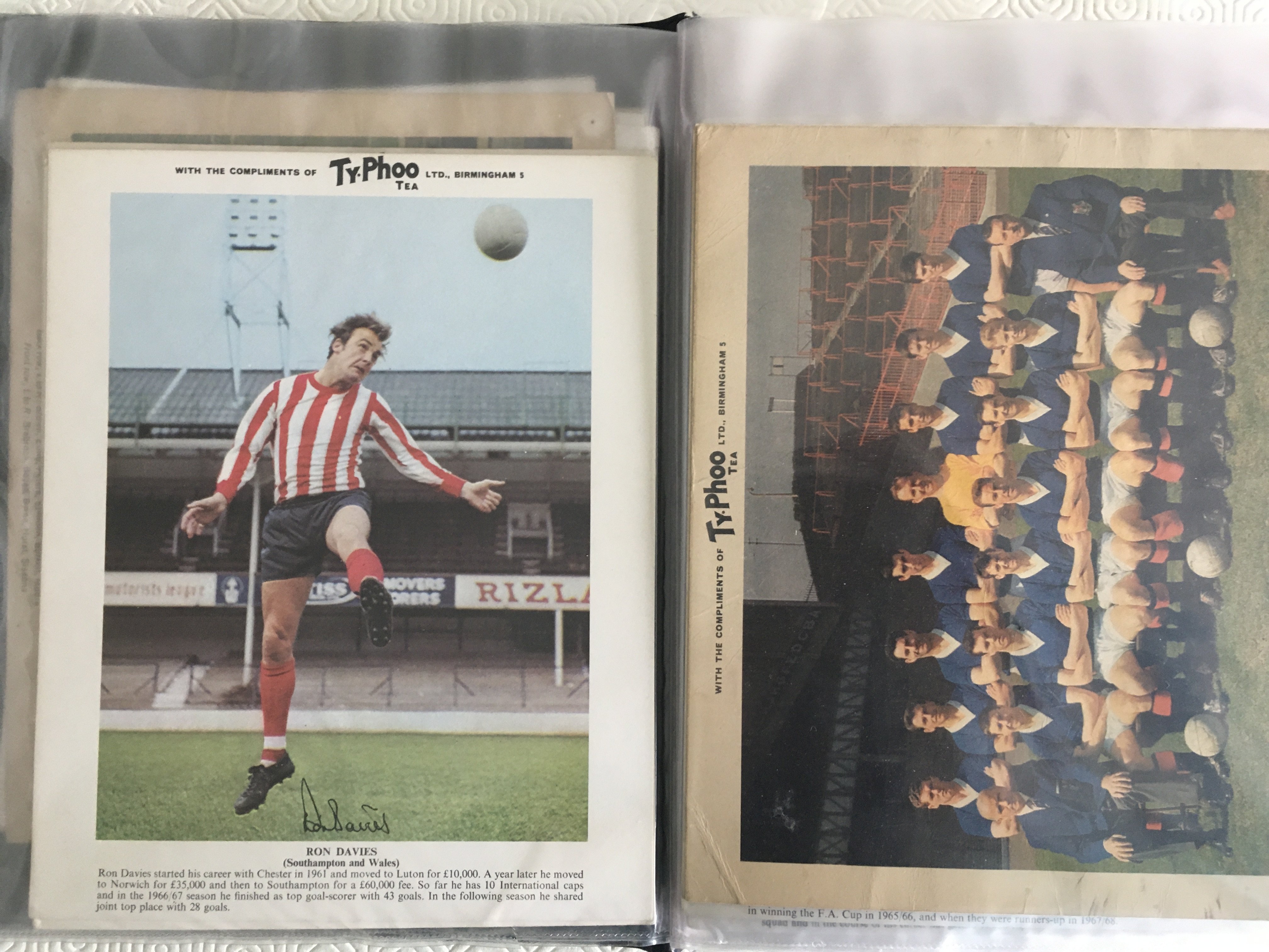 Typhoo Tea Football Cards: The large cards from th - Image 4 of 4