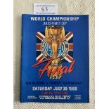 1966 World Cup Final Football Programme: Original