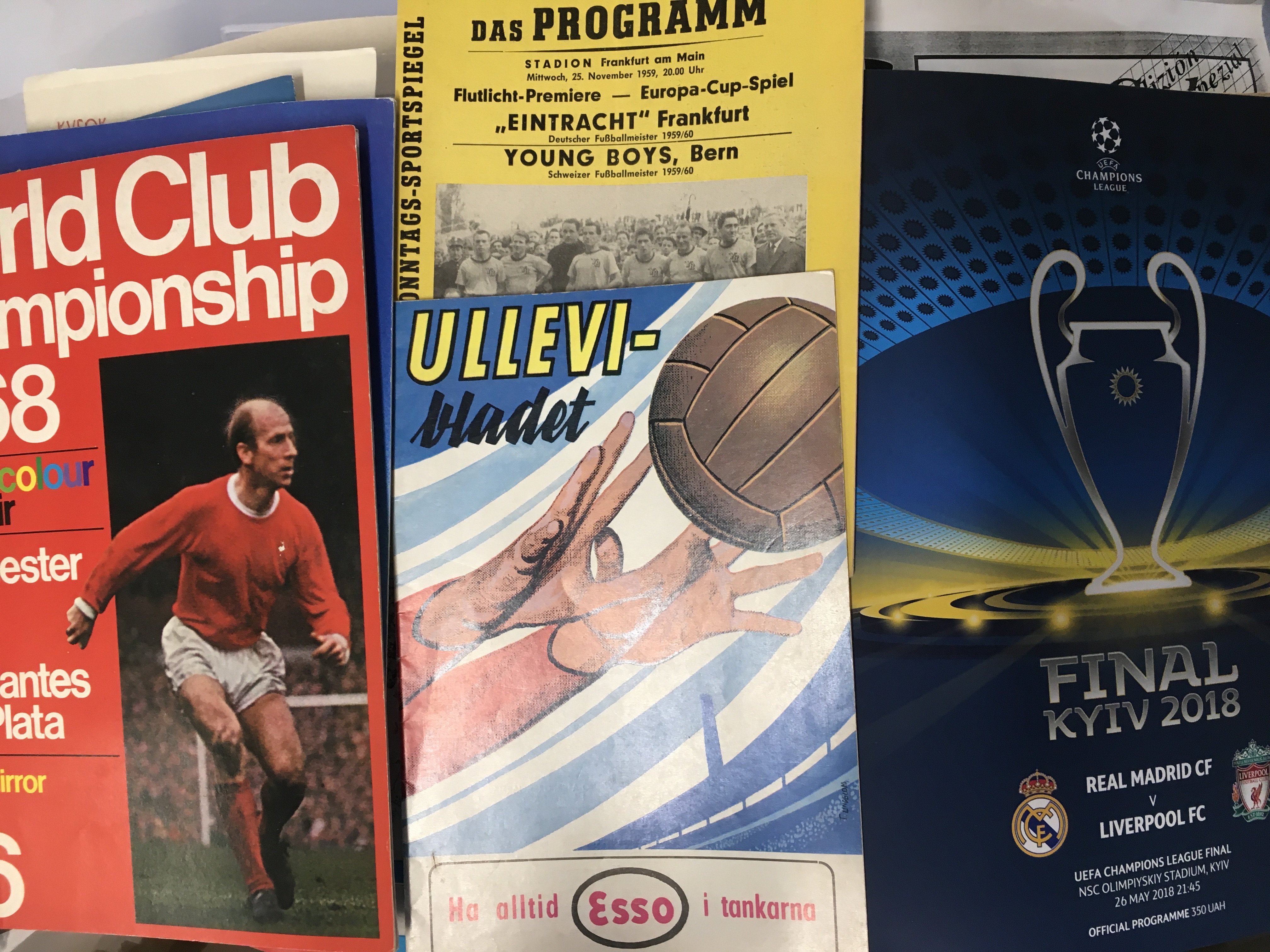 European Competition Football Programmes: Large qu