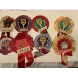 1966 World Cup Football Rosettes: Includes 2 diffe