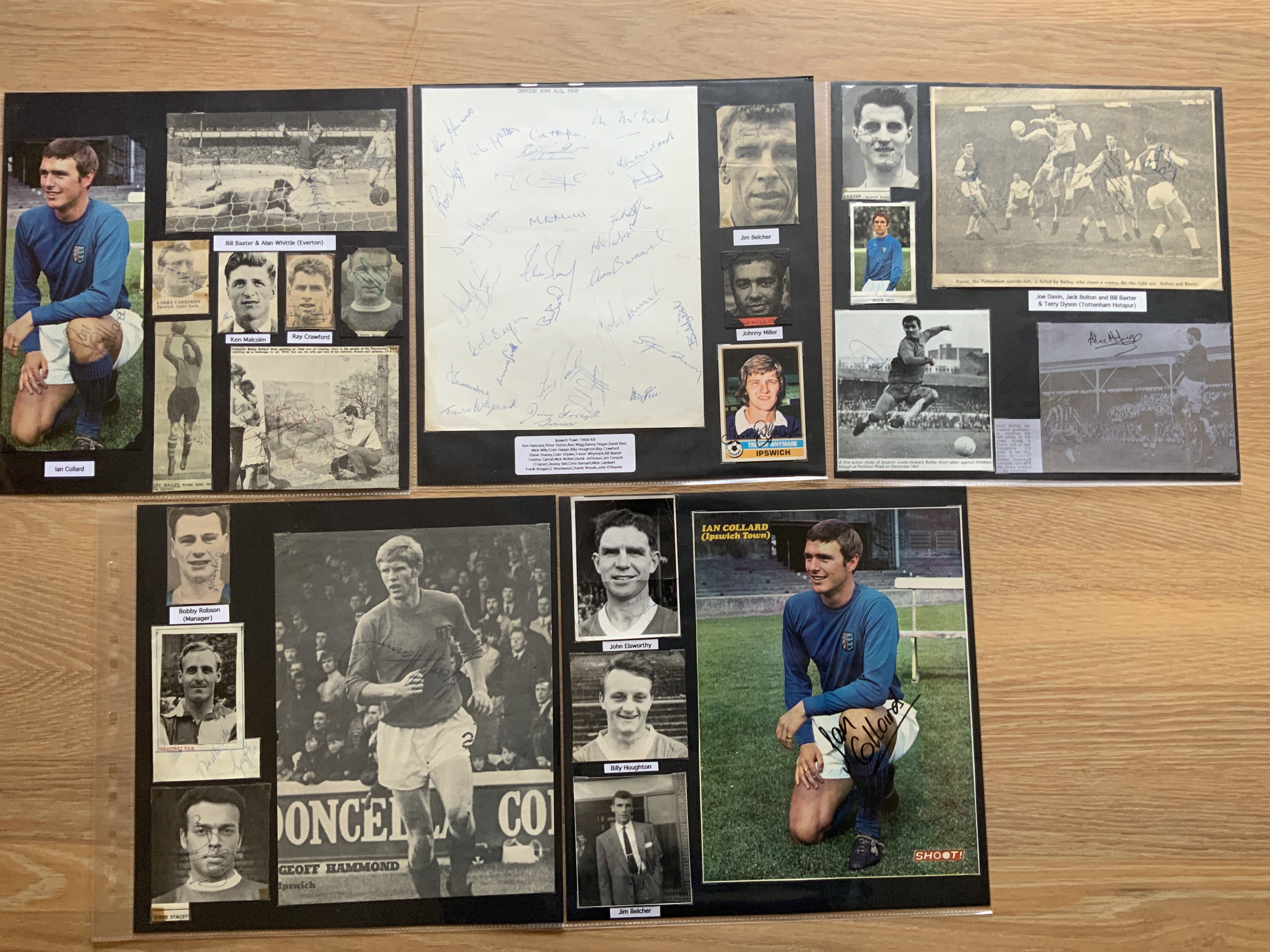 Ipswich Town 1940s 1950s 1960s Football Autograph - Image 5 of 6