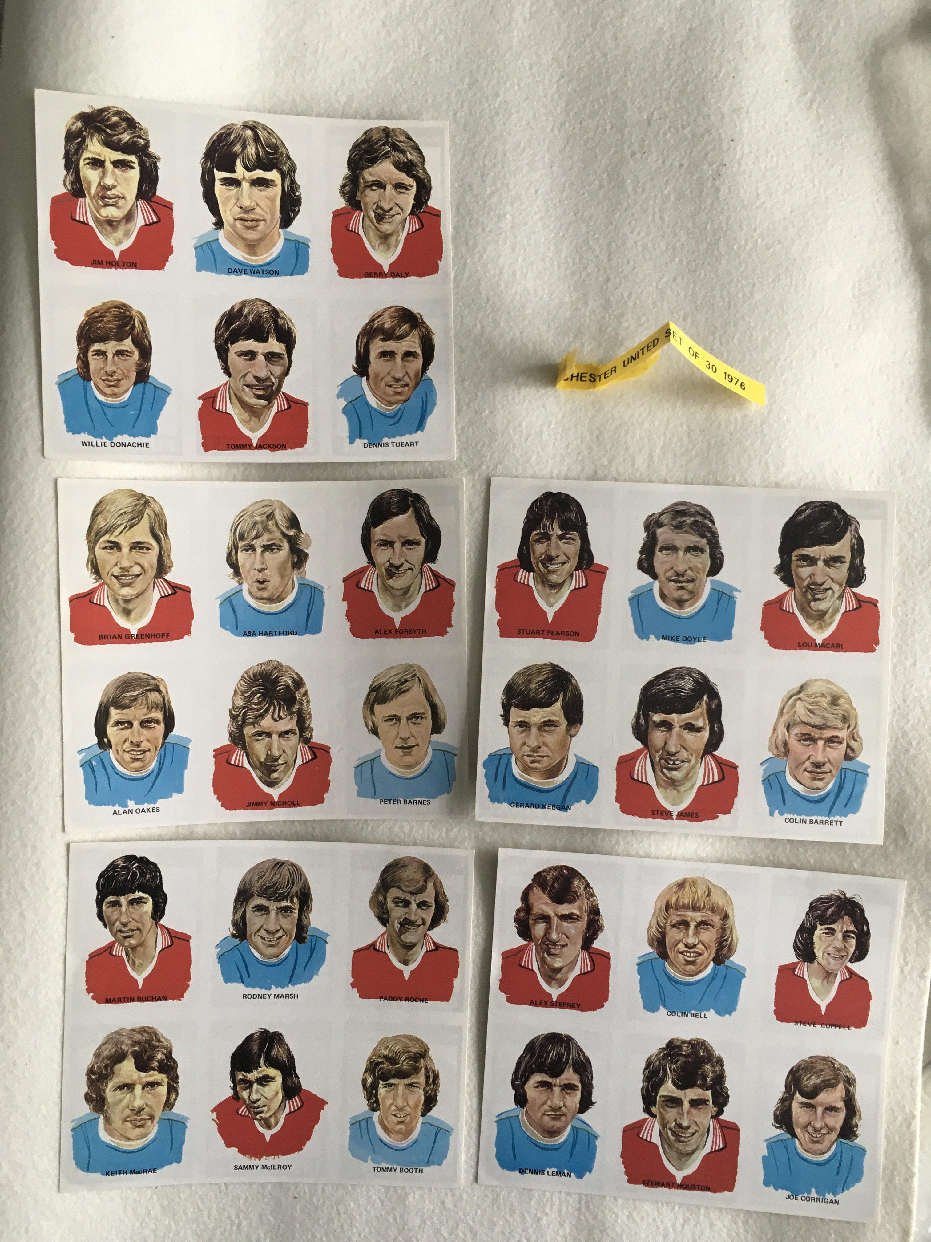 Manchester City + United 1976 Football Cards: Comp