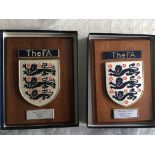 England World Cup + Euros FA Football Plaques: Top