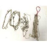 20+ mixed silver anklets, total weight of 41.7g Ca