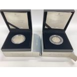 Two royal mint silver proof coins including Duke o