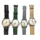 Four automatic watches including Zodiac - Percisa - Gradus & a Enicar. All wind and run. Postage B