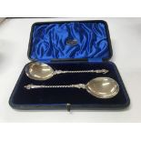 Boxed silver spoons (75 grams)