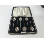 Silver bean spoons (boxed)