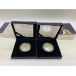 Two royal mint silver proof coins including 2022 s