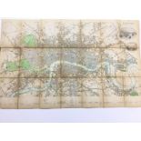 An antique map of London. Postage B