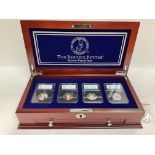 Beatrix Potter silver proof set in wooden display