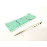 Silver Tiffany and co pen in pouch