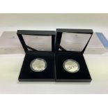 Two 1oz silver proof coins including 2023 King Hen
