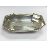 A Gorham silver octagonal silver dish, approx widt