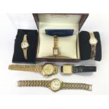 Six watches comprising Rotary and Favre Lueba exam