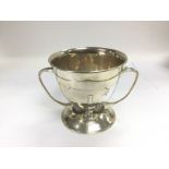 An Arts & Crafts two handled bowl, London 1905, approx height 10cm. Shipping category B.