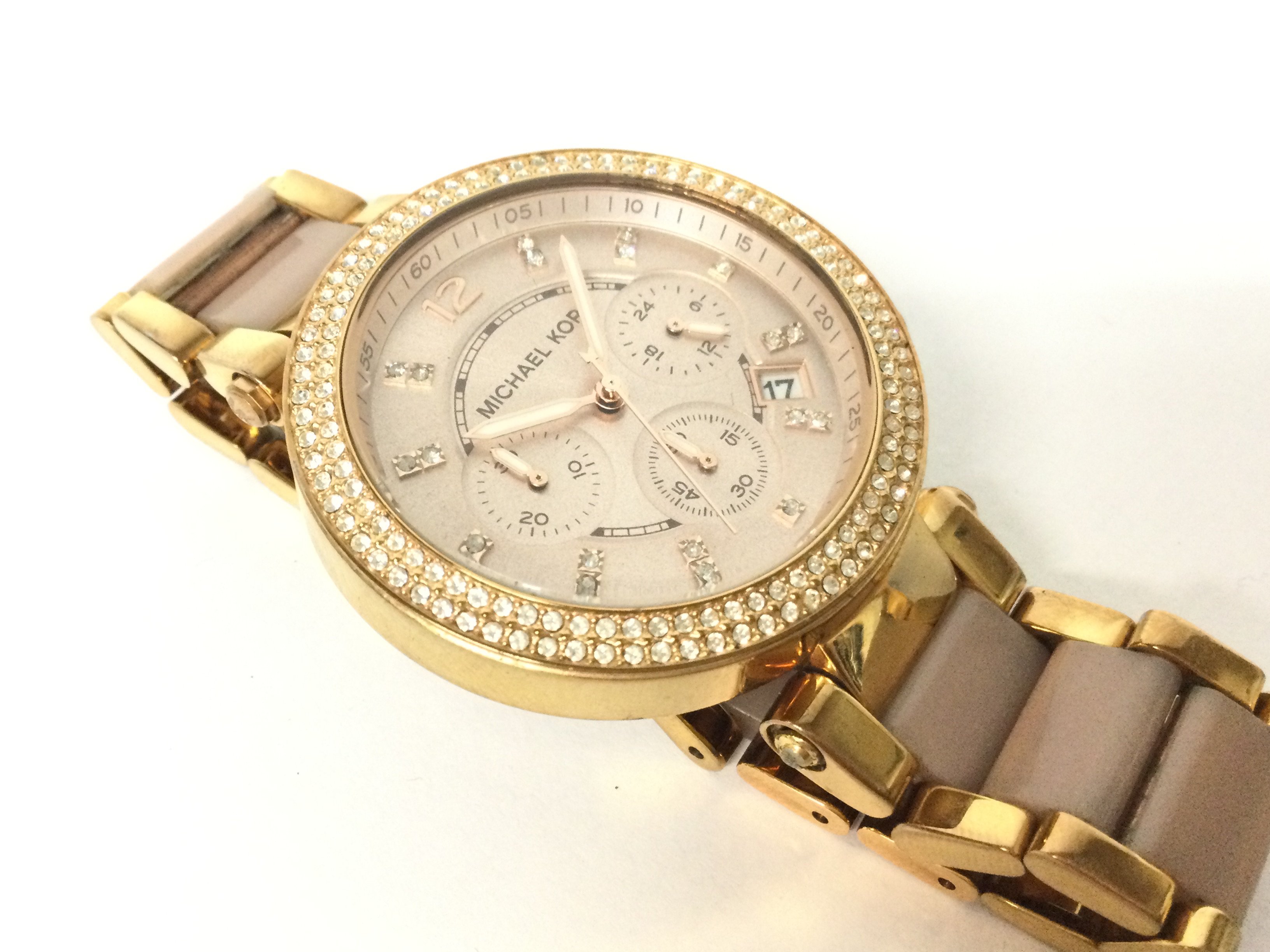 Ladies quartz Micheal Kors Chronowatch, 93g seen w - Image 2 of 3