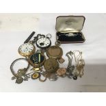 Mixed lot watches + jewellery odds