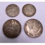 1878R 5 Lier .900 silver coin, 1873 Un Sol .900 si