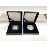 A 2022 silver proof 50p and a 2022 silver proof Â£