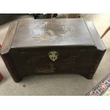 A camphor wood chest