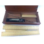 A cased draughtsman's set. Shipping category B.