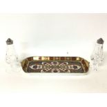 Crown Derby Old Imari dish and Waterford crystal s