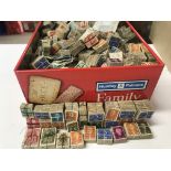 3 boxes of assorted stamps