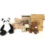 Four Steiff and Deans bears consisting of a Steiff club 2003 bear, Deans limited edition Basil bear,