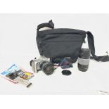 Canon EOS 300V camera cased with accessories , pos