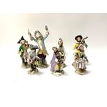 A 7pc European porcelain money band, (D).