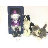 Steiff soft toys including two bears- boxed Limite