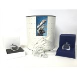 Boxed Swarovski Care for me Whale figurine and two