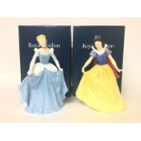 Boxed Disney Snow White and Cinderella Royal Doult