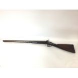 Obsolete double barrel muzzle loading percussion shotgun by Oakes of London and Horsham. Postage cat