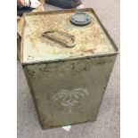 WW2 British Flimsy Water Can. Captured and Reused