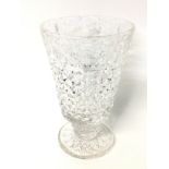 Stewart crystal vase, approximately 30cm tall