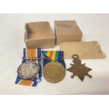 Three WW1 medals consisting of a 1914 star, George V medal & The Great War for Civilisation medal