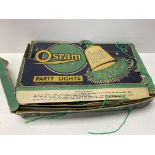 A vintage boxed set of Ostmark G.E.C party lights.