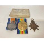 WW1 medals including a 1914 star, a George V 1914-18 medal & The Great War for Civilisation medal